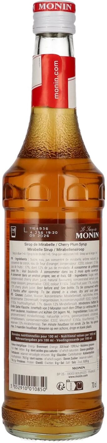 Le Sirop de Monin MIRABELLE 0,7l