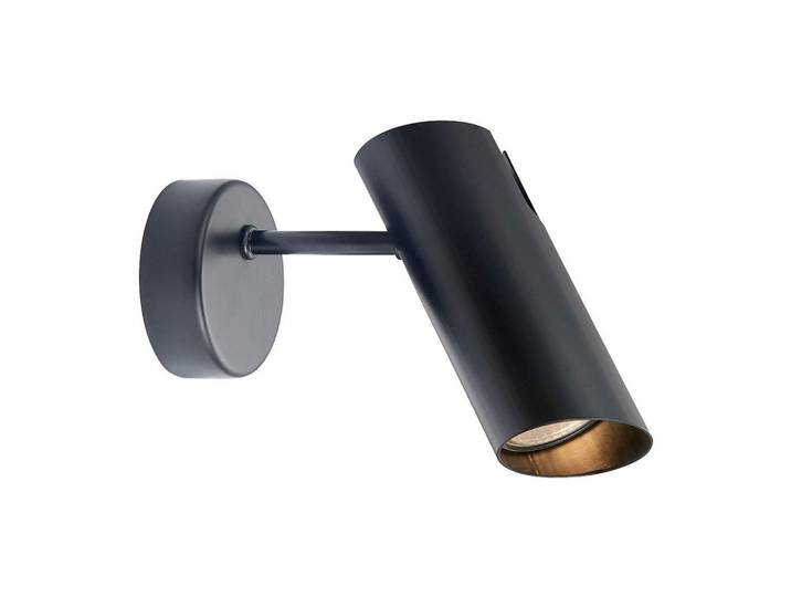 Wandleuchte Futuro, Schwarz, Metall, 20x9 cm, RoHS, Lampen & Leuchten, Innenbeleuchtung, Spots & Strahler, Wandstrahler