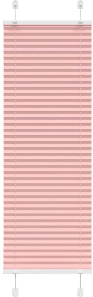 vidaXL Store plissé rose 40x150 cm largeur du tissu 39,4 cm polyester