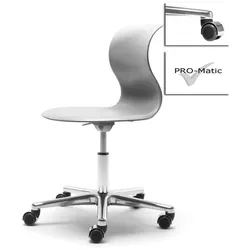 Kinderstuhl Pro 5 granitgrau Aluminium polliert (+40€) Weich mit Chrom Abdeckung...