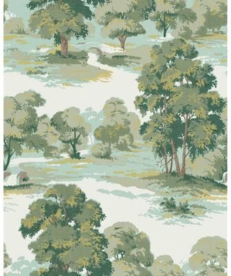 Advantage Sherwood Green Glade Wallpaper