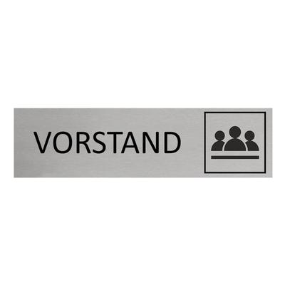 CombiCraft Aluminium Türschild Vorstand 165x45mm mit 3M-Tape