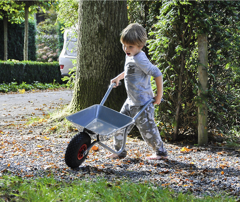 Kinder-Schubkarre, 16-Liter-Stahl-Mulde, Luftreifen 4-lagig MATADOR