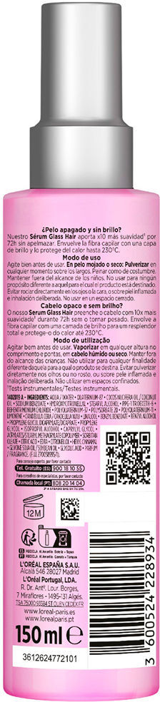 L'Oréal París Elvive Glycolic Gloss sérum iluminador 150 ml