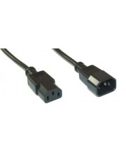 InLine Spannungsversorgungs-Verlängerungskabel IEC 60320 M bis W 1.5 m Schwarz (16631A)