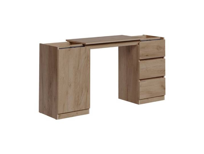 Commode avec fonction bureau Varino 80x75.5cm extensible Chêne doré Vicco 59590