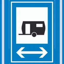 HB-Druck Wohnwagen links rechts Aufkleber A1 (594x841mm)