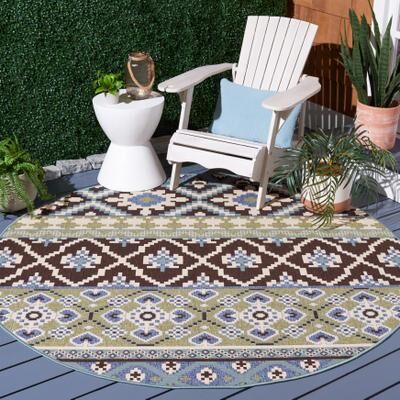SAFAVIEH Veranda Srbislava Indoor/ Outdoor Waterproof Area Rug
