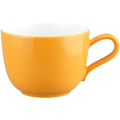 Tasse SELTMANN WEIDEN "Liberty Pure Colors", gelb (mango orange), B:11,6cm H:6,4cm Ø:8,7cm, Porzellan, Trinkgefäße, Tasse, Kaffeetasse