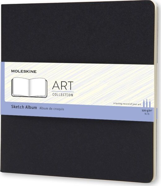 Moleskine Art Sketch Album   19x19 Cm   Sort