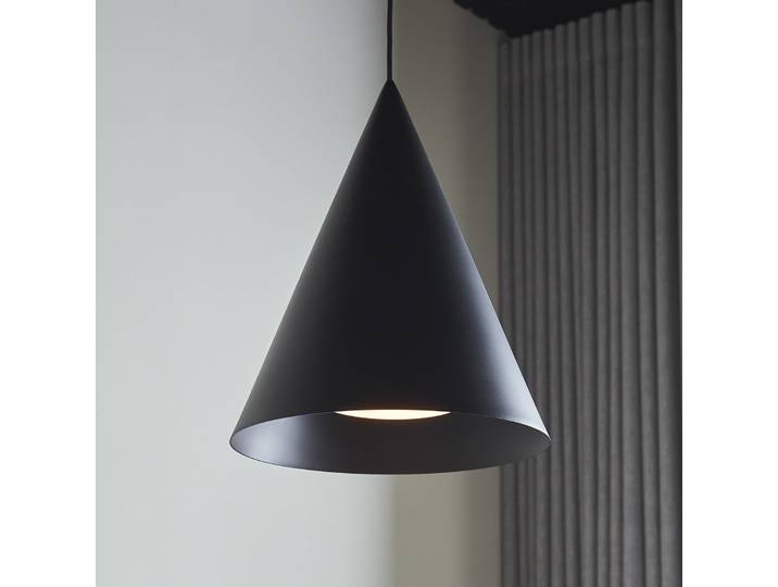 Suspension Hanzu, Ø 35 cm, noire, E27 - LOOM DESIGN - Salon / séjour - Moderne - Aluminium - À ampoule unique