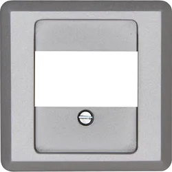 Kopp 374020185 MILANO - TDO-Abdeckung, 1-3 Anschlüsse, Farbe: stahl