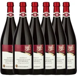 Württembergische WZG Haberschlachter Heuchelberg Trollinger mit Lemberger Qualitätswein 1,0L 6er Karton