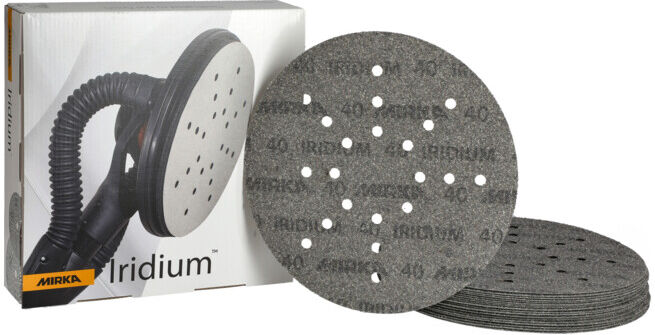 Mirka Abrasifs papier IRIDIUM 225 mm Grip 24L 40 25 pièces/paquet (2468002540)