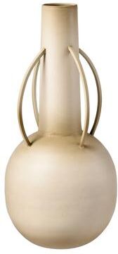 Atlas Lighting and Home Atlas Delia Burnt Ivory Metal Amphora Vase