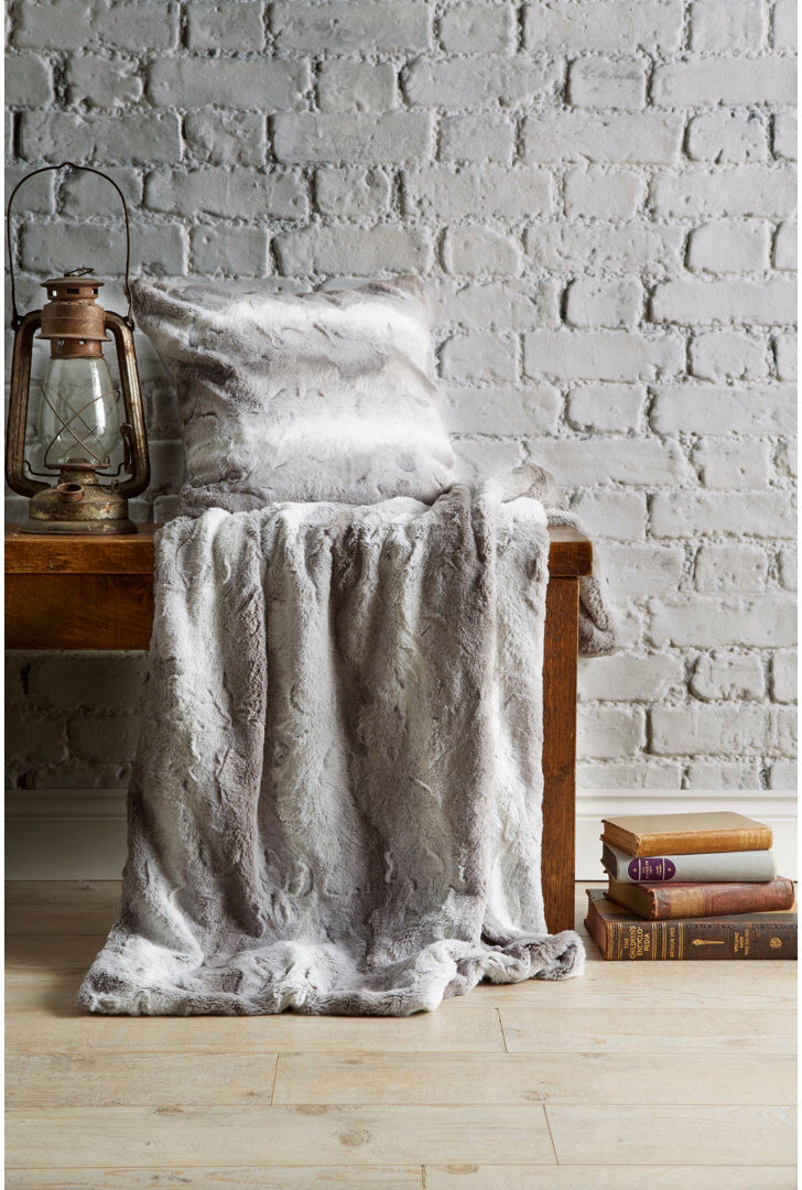 World Menagerie Modica Animal Print Blanket Gray 200cm W X 220cm L