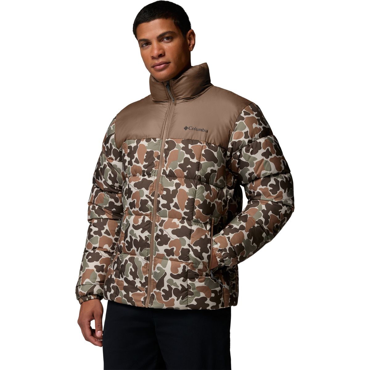 Columbia Men’s Puffect IV Printed Puffer Jacket fossil puzzle camo, otter brown (160) M 217433-2174331-160-M
