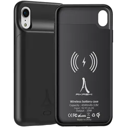 Akashi Akkuhülle Series (Apple iPhone XR), Smartphone Hülle, Schwarz