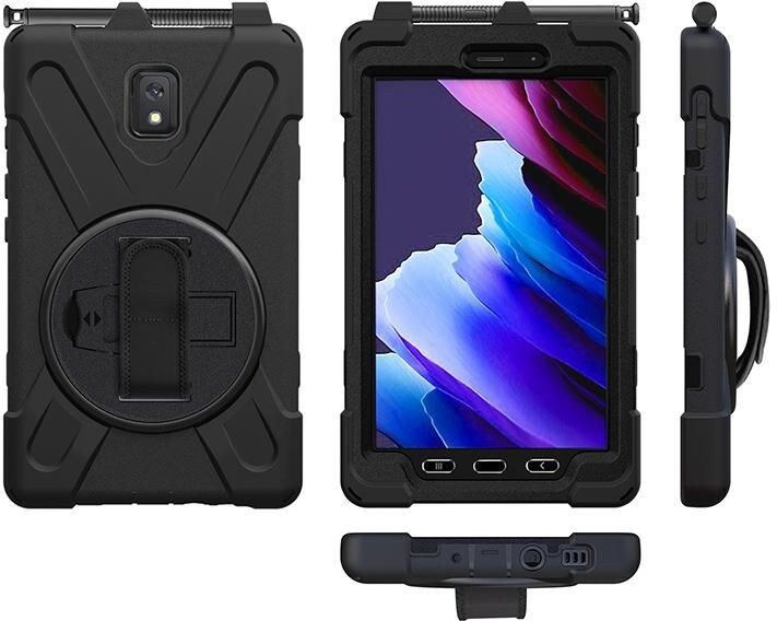 eSTUFF AUSTIN Defender Case for Samsung Galaxy Tab Active3/Active5 - Black (ES681862-BULK)