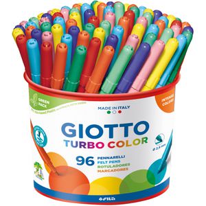 GIOTTO-Fila Filzstifte Turbo Color, Strichbreite 2,8mm, auswaschbar, 96 Stück