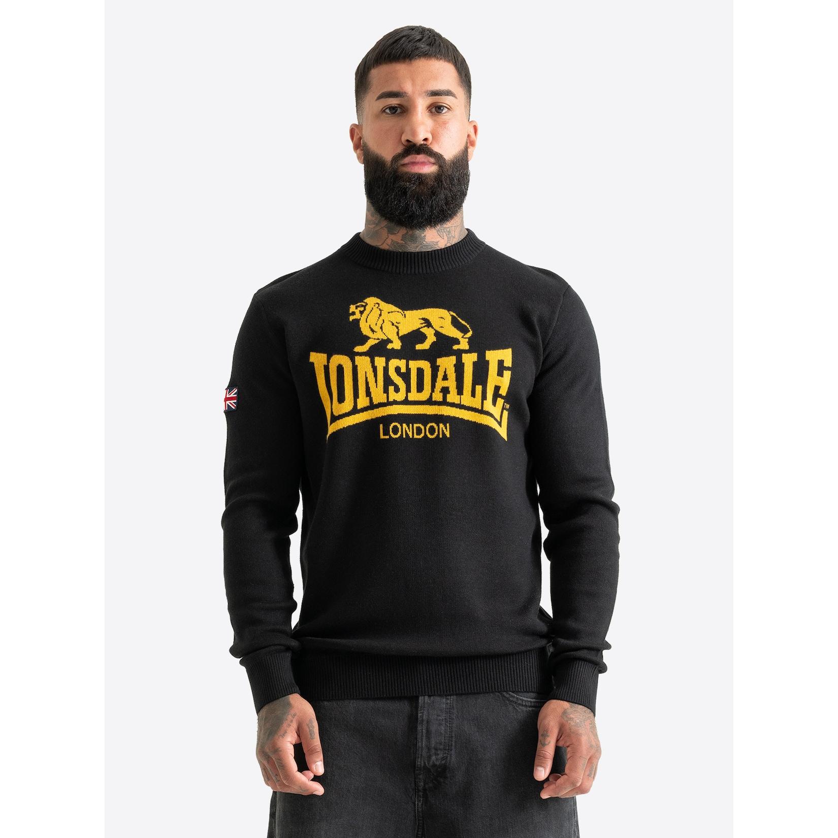 Lonsdale Herren gestrickter Pullover normale Passform SWANSCOMBE