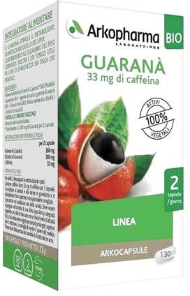 ARKOFARM Srl Arkopharma Guaranà Bio 130 Capsule - Integratore a Base di Guaranà per Energia Naturale