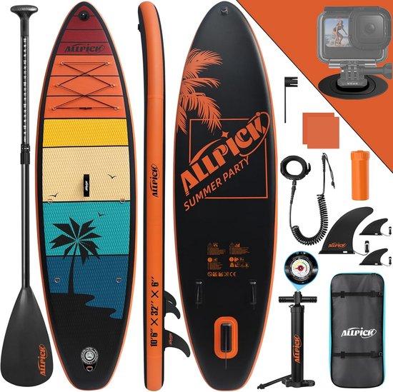 Famanu SUP Boardset 320 cm - Komplettes Set mit Kamerahalter für Anfänger und Fortgeschrittene