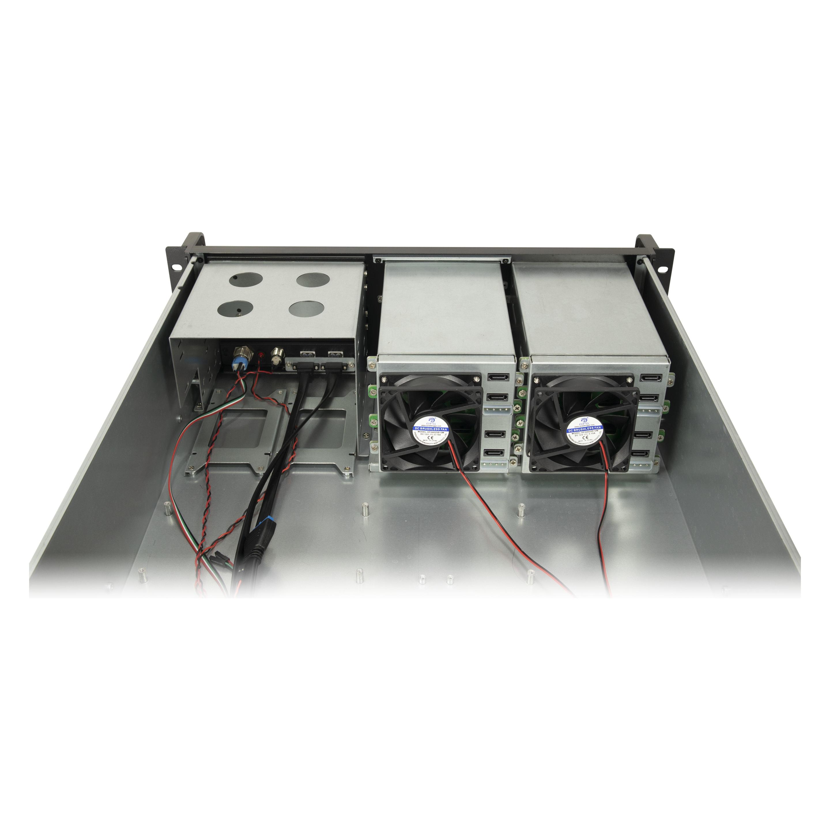 Intertech Inter-Tech 48.3cm IPC 3U-3508 3HE STORAGE o.PSU (88887335)