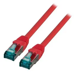 DNTE Patchkabel RJ45 S/FTP Cat.6A LSZH 1m rot