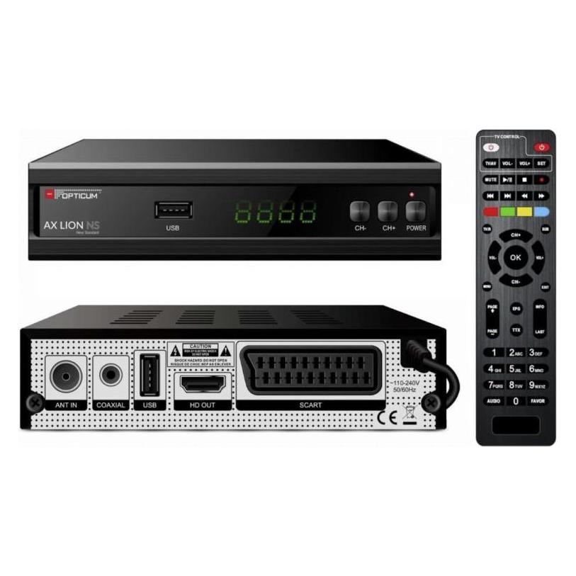 Opticum Receiver TV AX Lion NS (DVB-T, DVB-T2) (Spr006007)