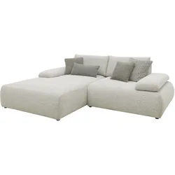 Domo Ecksofa »Bela« - 244x188x80cm - schwarz -