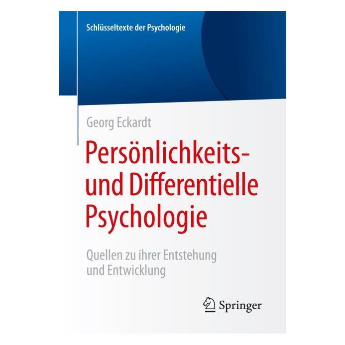Springer Persönlichkeits- und Differentielle Psychologie (Deutsch, Softcover, Georg Eckardt) (7060310)