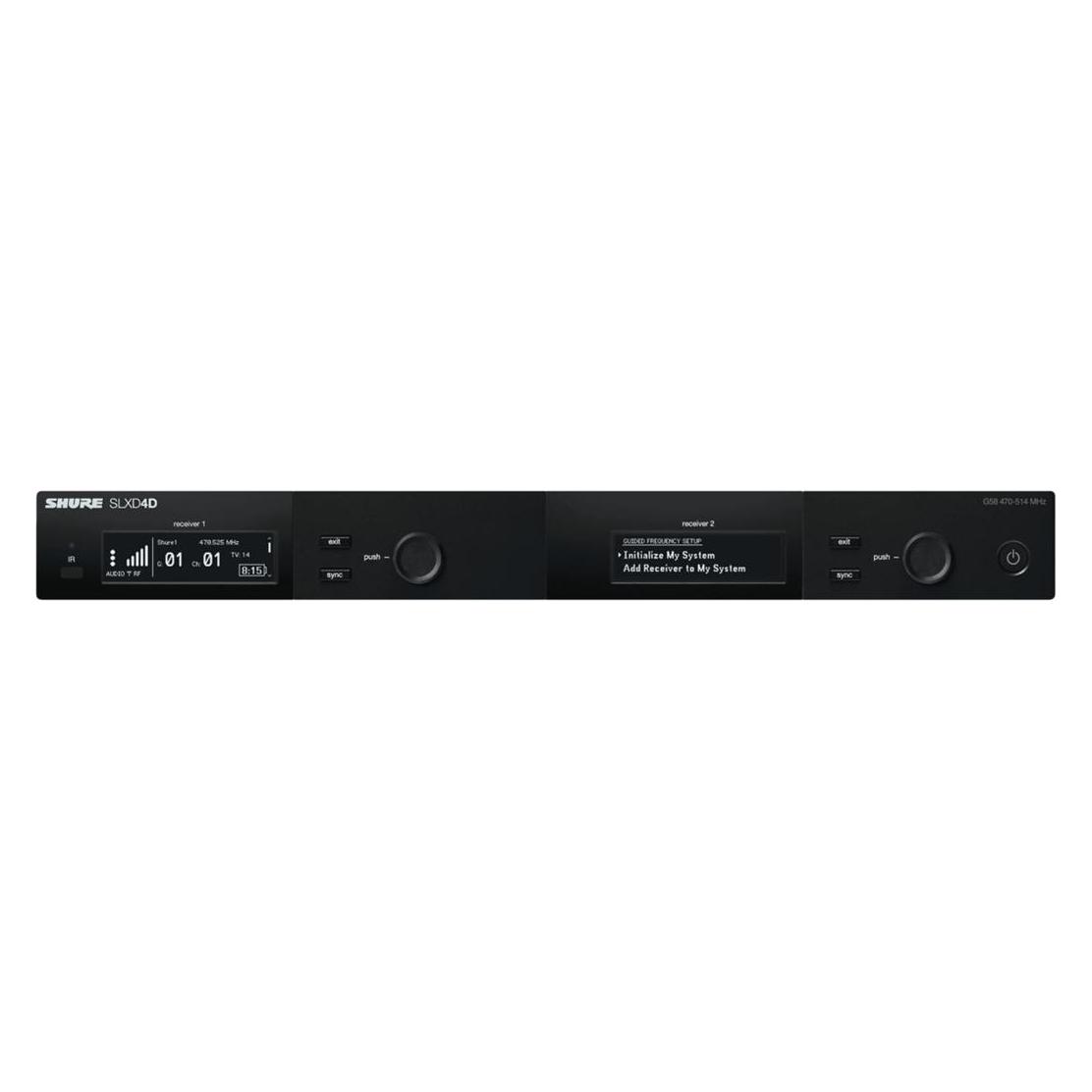 Shure SLXD4DE=-G59 - Odbiornik podwójny cyfrowy (010-05-005)