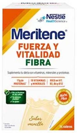 MERITENE Fibra Polvo Sabor Vainilla 14X35gr