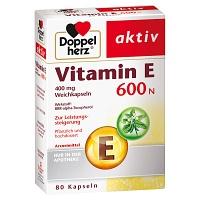 DOPPELHERZ Vitamin E 600 N Weichkapseln 80 St