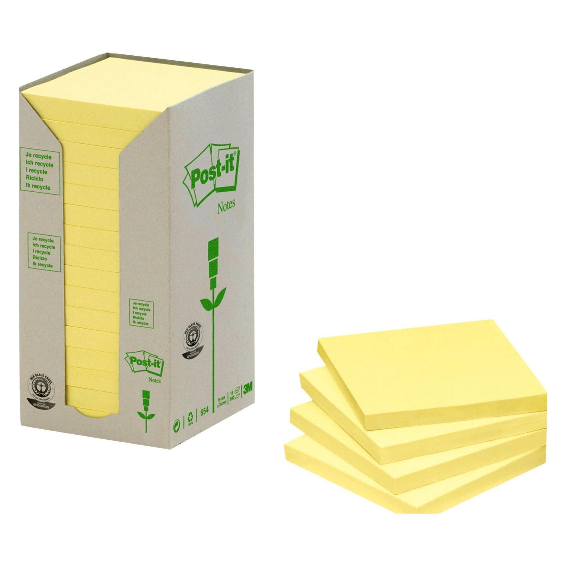Post-it Recycling (76 x 76 mm) (654-1T)