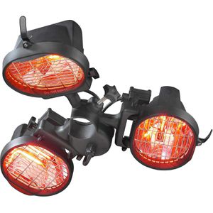 Eurom Heizstrahler 333329, Sonnenschirmheizung, outdoor, Infrarotstrahler, 1500 Watt
