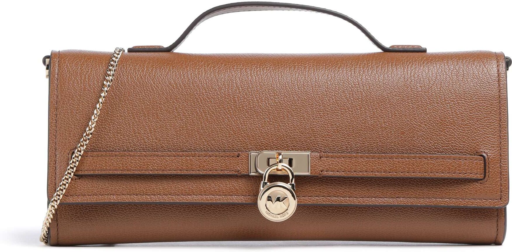 Michael Kors Hamilton Moderne Medium Schultertasche aus Leder, braun