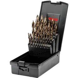 RUKO ULTIMATECUT Spiralbohrer-Satz DIN 338 Typ FLOWSTEP® HSS-Co 5 - 25-tlg. - 259215ERO