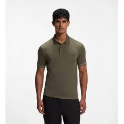 BOSS für Herren. 50506203 Polo Paul Pro grün (L), Sportlich, Polyester, Kurzarm
