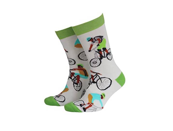Smiling Faces MAKING SMILES SINCE 2001 Sock Therapy Bamboe Sokken Voor Mannen - Fun, Novelty Socks, Mountainbikes, 42-45 EU