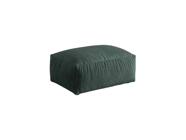 Design Sitzpouf „Martina“ Samt Petrol 95 x 65 cm Micadoni