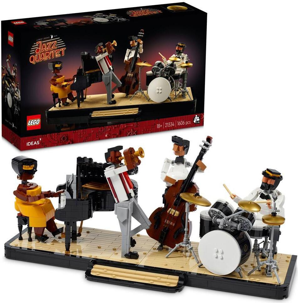 LEGO Ideas Jazz-Quartet 21334 bouwset voor volwassenen met piano, contrabas, trompet en drums
