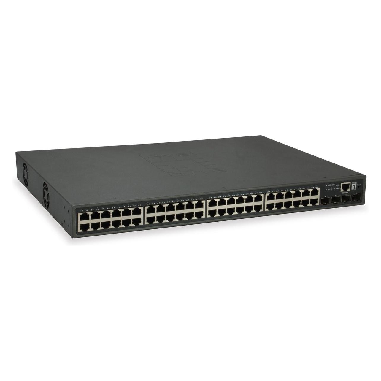 LevelOne 48x Ethernet, 4x SFP+, PoE L3 Buffer, AC, 50/60 Hz,.5 (52 Ports) (GTP-5271)
