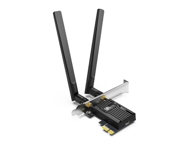 TP-Link Archer TX55E, Sans fil, PCI Express, WLAN / Bluetooth, Wi-Fi 6 (802.11ax), 2402 Mbit/s, Noir
