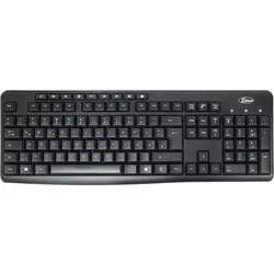 Inter-Tech 88884137 Tastatur Maus enthalten Heimbüro USB QWERTZ Deutsch Schwarz