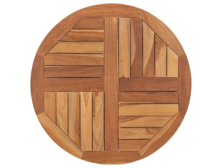 GHVBNMF Tischplatte Teak Massivholz Rund 70 cm 2,5 cm Stärke Erneuern Sie Ihre Möbel im Esszimmer, Café oder Garten mit dieser robusten Holzplatte aus geschliffenem Teakholz.