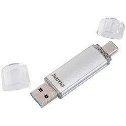 Hama USB-Stick »C-Laeta« 64 GB silber, 1.8x7x0.85 cm