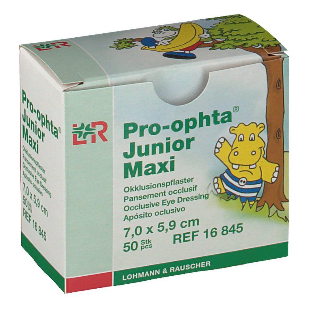 Pro-Ophta Junior maxi Okklusionspflaster 50 St Pflaster