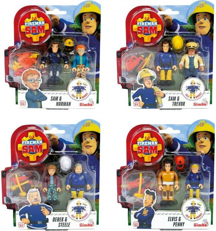 Simba Toys Fireman Sam Speelgoed Set, Meerkleurig, 4 stuks